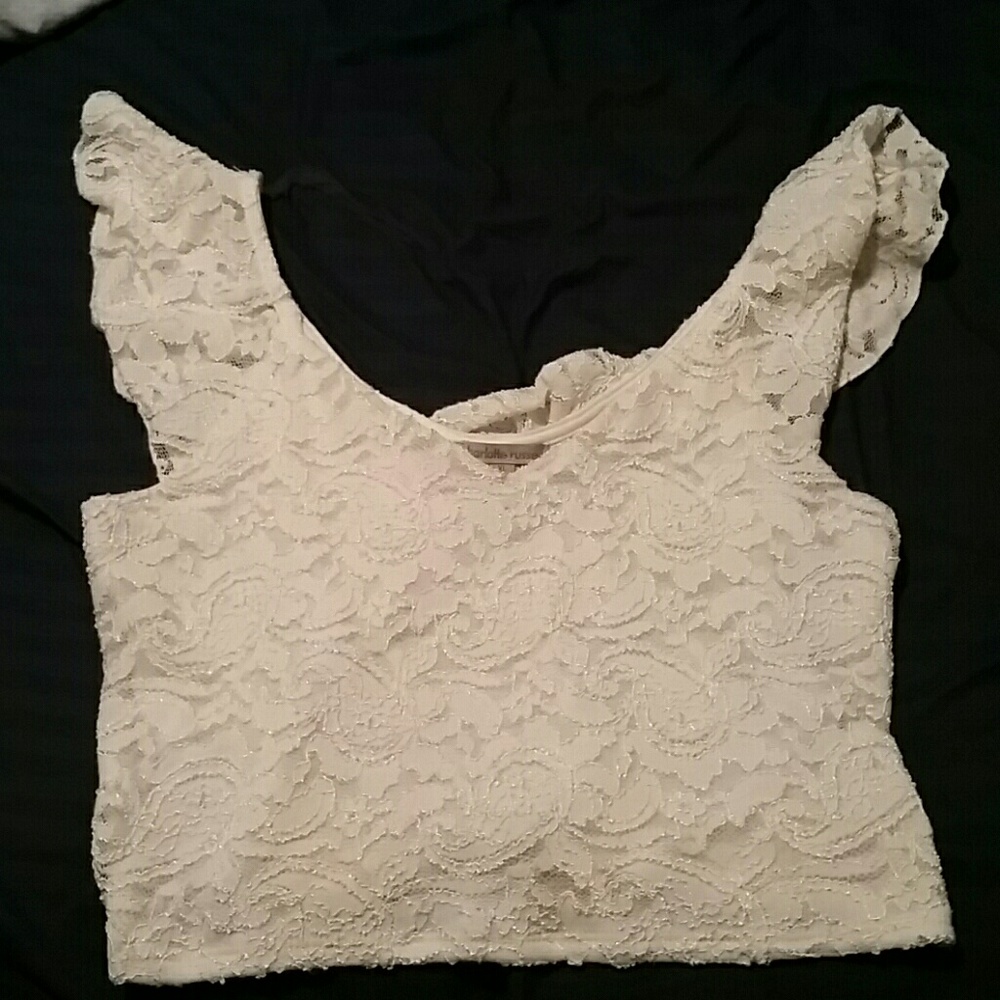 Charlotte Russe Lace Crop Top